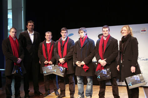 Vlade_Divac_bob tim Srbije_i_skijasica_Nevena_Ignjatovic